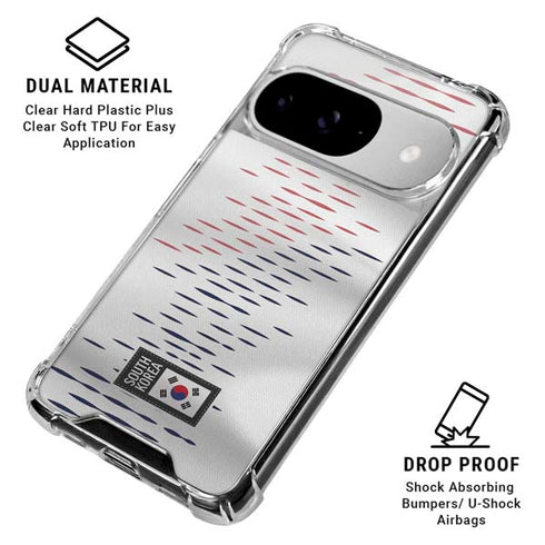 South Korea Soccer Flag Google Pixel 10 Clear Case